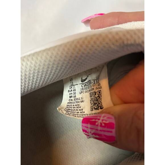 Nike Air Force 1 Low White Leather Sneakers Men’s Size 12 - Picture 9 of 9